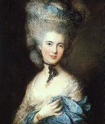 Thomas Gainsborough Portrait of a Lady in Blue 5 oil painting picture wholesale